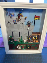 Castle wall in frame