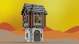Mini Green Medieval Manor