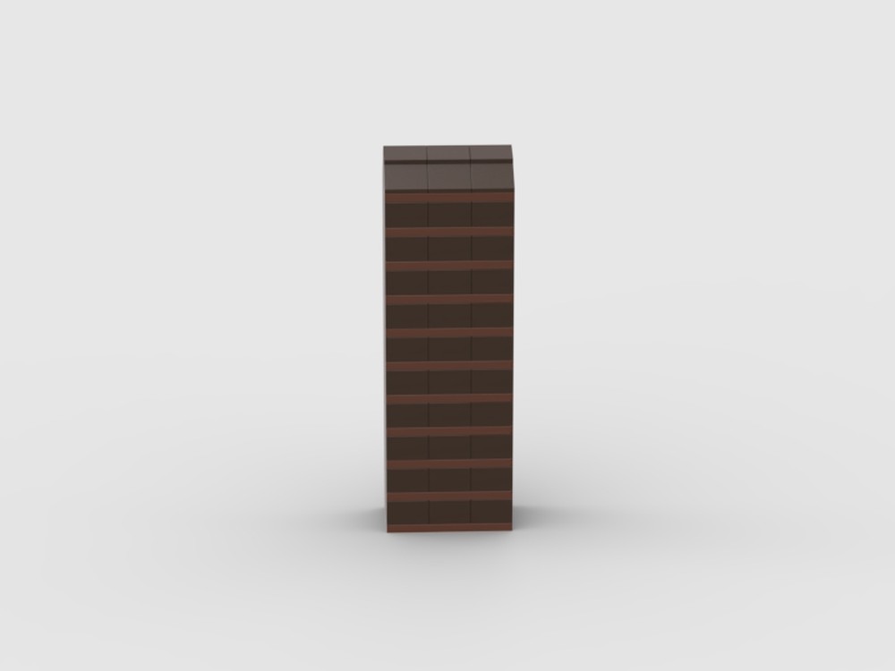 Lego MOC 13 Rainbow Houses-Brown