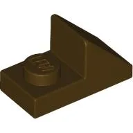 Brick Sloped 45° 2 x 1 with 2/3 Cutout [New Version] / Dark Brown