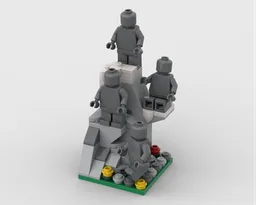Minifigure Display/ Diorama Mountain