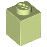 Brick 1 x 1 / Yellowish Green