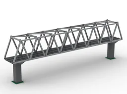 Truss bridge for train