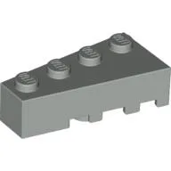 Brick Wedged, Angled 4 x 2 Left / Light Gray