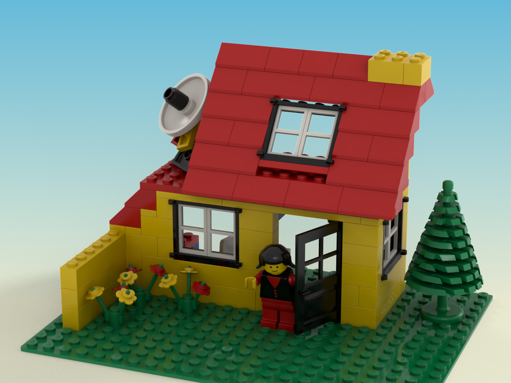 Lego 6365 House with satellite tv