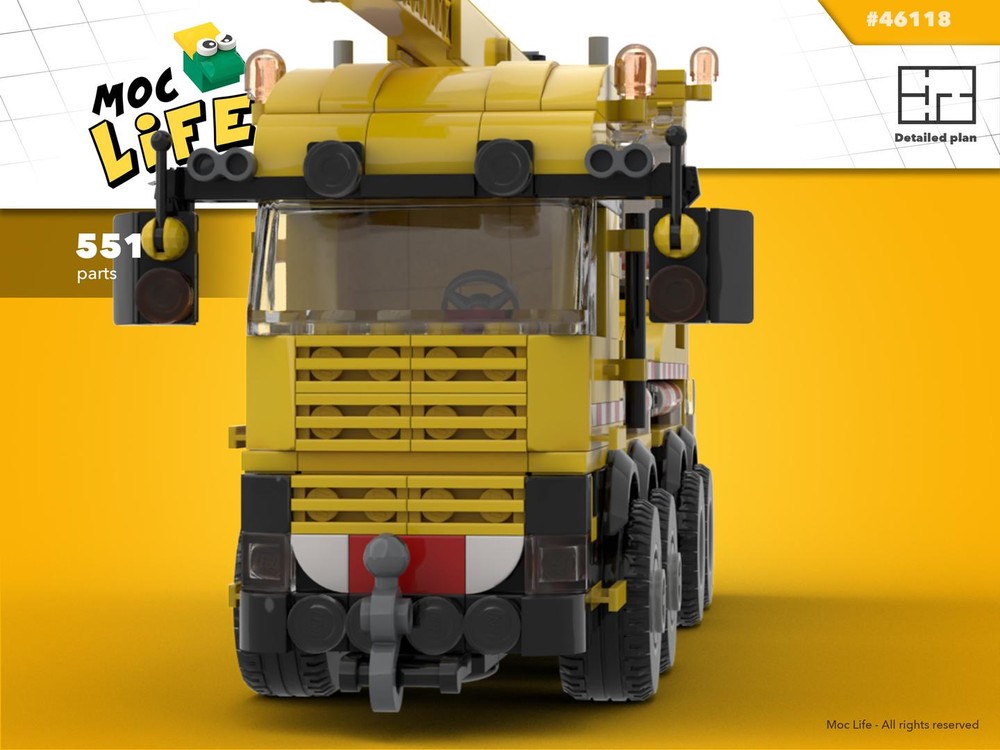 Lego Scania with Liebherr crane mounted telescopic