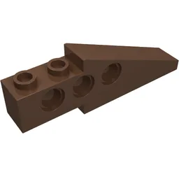 Technic Slope Long 1 x 6 with 3 Pin Holes / Brown