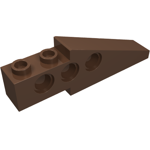 Lego Technic Slope Long 1 x 6 with 3 Pin Holes / Brown