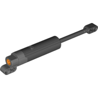 Lego Technic Linear Actuator with Dark Bluish Gray Ends [Black Version]
