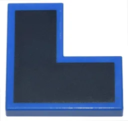 Tile 2 x 2 Corner with Black Surface Print