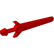 Lego Weapon Sword / Greatsword Angular / Red