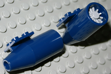 Lego Engine, Smooth Large, 2 x 2 Thin Top Plate with Light Bluish Gray Center (4868b / 4869)