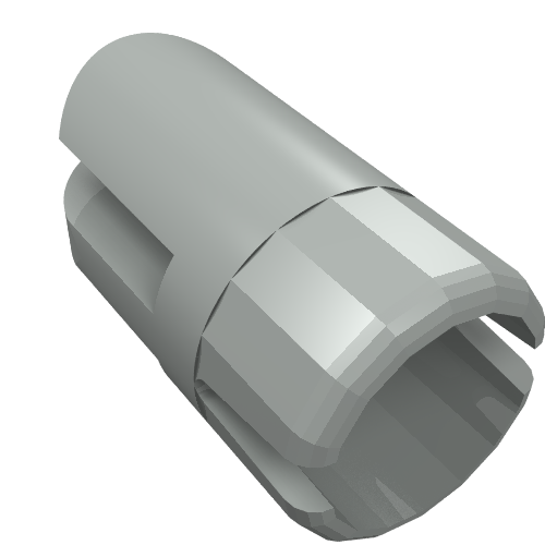 Lego Arm Piece with Towball Socket, 3 Fingers / Light Gray