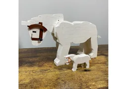 Scaled Lego Horse