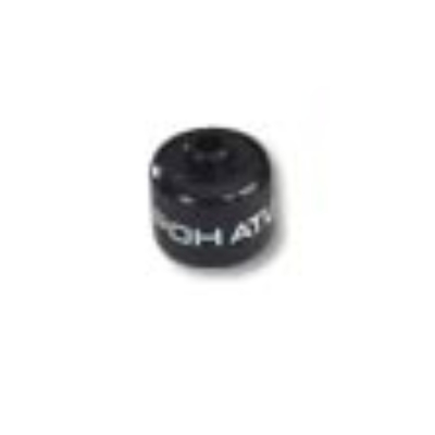 Lego Pen Bead, Round Large, Curved Edges / Cylinder with 'POHATU' Print / Black