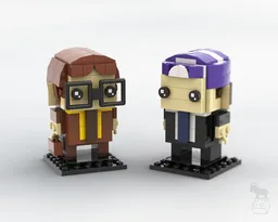 The Office Brickheadz Collection - Dwight Schrute & Prison Mike