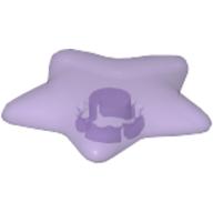 Lego Clikits Icon, Star 2 x 2 Large with Pin / Trans-Medium Purple