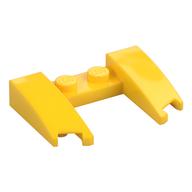 Lego Brick Wedged, Curved 3 x 4 x 2/3 Cutout / Yellow