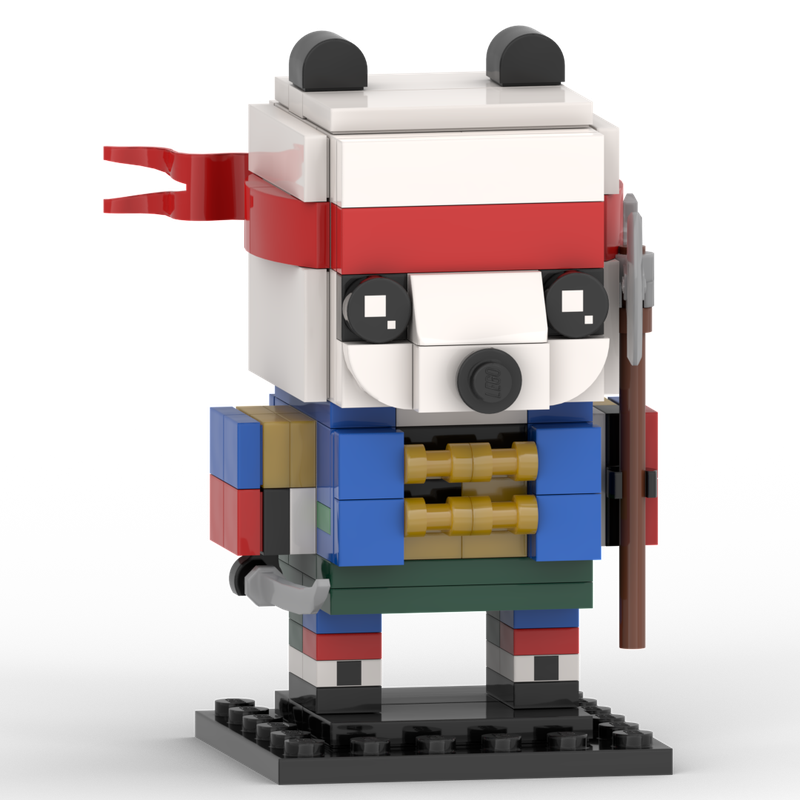 Lego Panda Khan Brickheadz (Playmates Version)