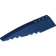Brick Wedged, Curved 12 x 3 Left / Dark Blue