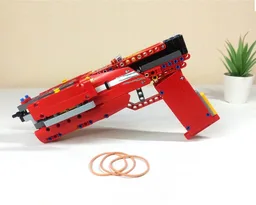 Cyberpunk style pistol rubberband gun