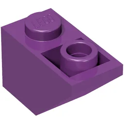 Brick Sloped Inverted 45° 2 x 1 / Purple