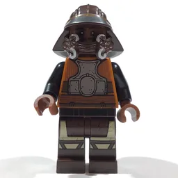Lando Calrissian, Skiff Guard Disguise, Dark Brown Helmet and Legs