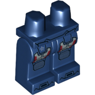Lego Hips and Dark Blue Legs with Iron Man 3 Print / Dark Blue