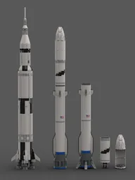 Blue Origin New Glenn (1:110 Saturn V scale)