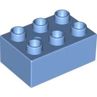 Duplo Brick 2 x 3 / Medium Blue
