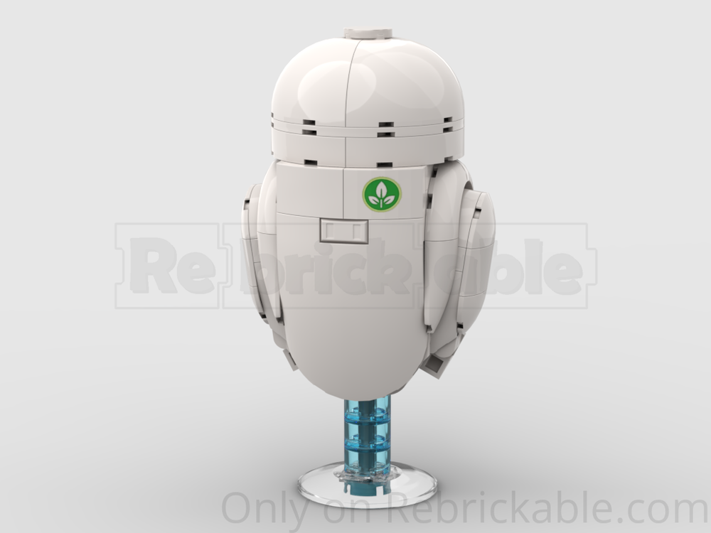 Lego 43279 EVE closed & illuminated