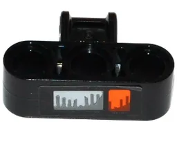 Technic, Axle and Pin Connector Perpendicular Triple with Orange Direction Indicator and Headlight Pattern (Sticker) - Set 42053