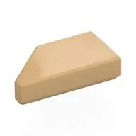 Tile 1 x 2 with Stud Notch Right / Warm Tan