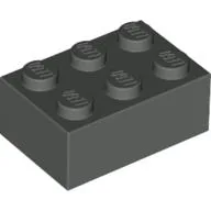 Brick 2 x 3 / Dark Gray