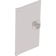 Door 1 x 4 x 6 Smooth with Square Handle Plinth / Trans-Brown