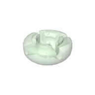 Clikits Icon, Round 2 x 2 Small with Hole [Polished] / Trans-Light Green