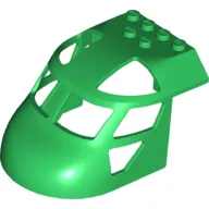 Aircraft Fuselage Curved Forward 6 x 8 Top / Green