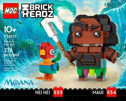 Maui & Hei Hei Brickheadz (Moana)