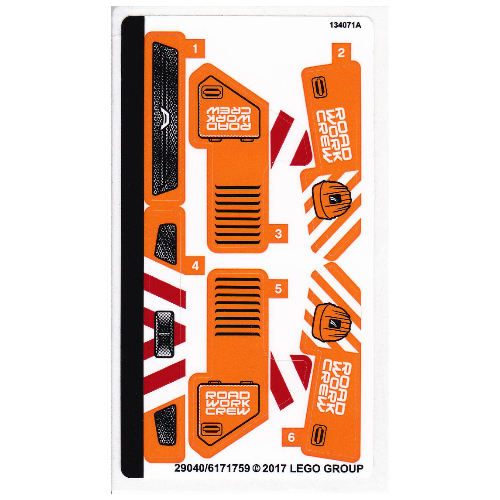 Lego Sticker Sheet for Set 42060-1 / [No Color/Any Color]