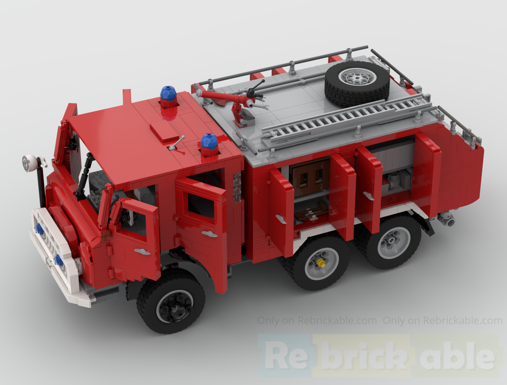 Lego Fire engine STEYR 680 M3 of the Gmuend (AUSTRIA) fire department in 1:17 scale