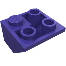 Brick Sloped Inverted 45° 2 x 2 Double Convex / Dark Purple
