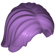 Lego Hair Mid-Length Tousled with Center Part / Medium Lavender