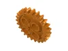Technic Gear 24 Tooth [New Style with Single Axle Hole] / Orange