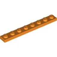 Plate 1 x 8 / Orange