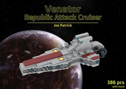 Mini Venator Republic Attack Cruiser (with stand)