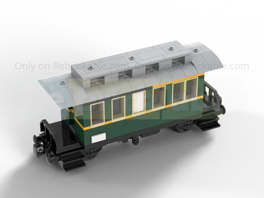 Lego 8wide State railway passenger car - class I / II
