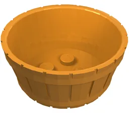 Barrel Half Large / Fabuland Orange