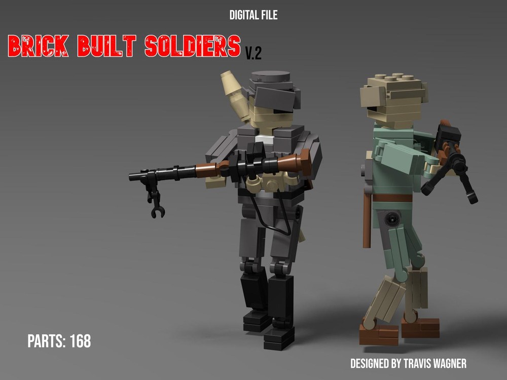 Lego Brick Built Soldiers