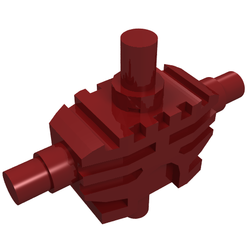 Lego Torso Mechanical, Bionicle / Dark Red