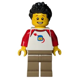 White Torso, Dark Tan Legs, Black Hair